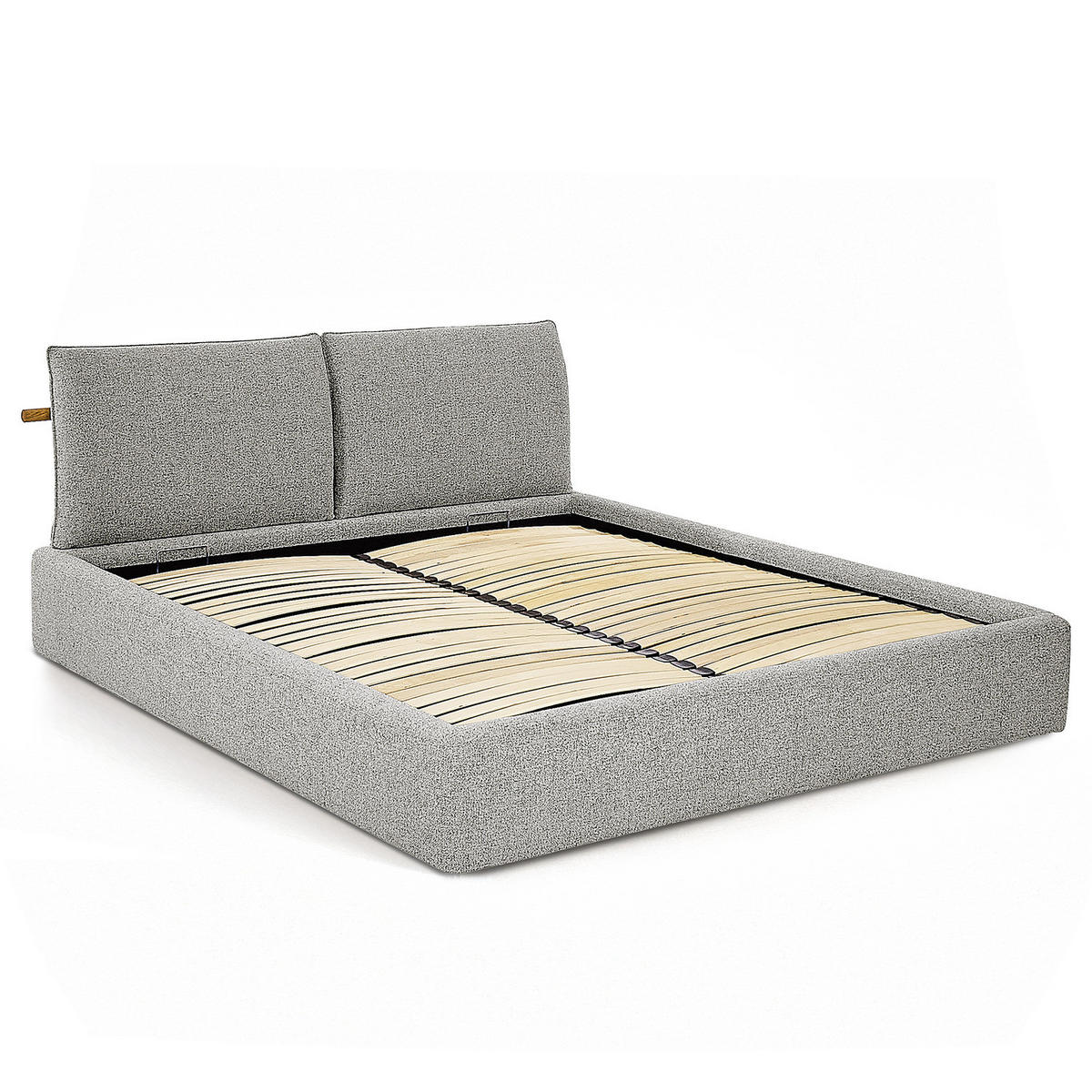 POLSTERBETT - Grau, Textil (140/200cm) - home24