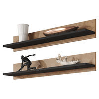 WANDBOARDSET Soho S05 - Eichefarben, Holzwerkstoff (125/20/20cm) - MIRJAN24
