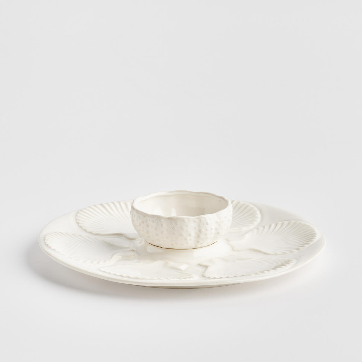 SERVIERTELLER Stellamarina - Weiß, Keramik (32.8/7/32.8cm) - home&you