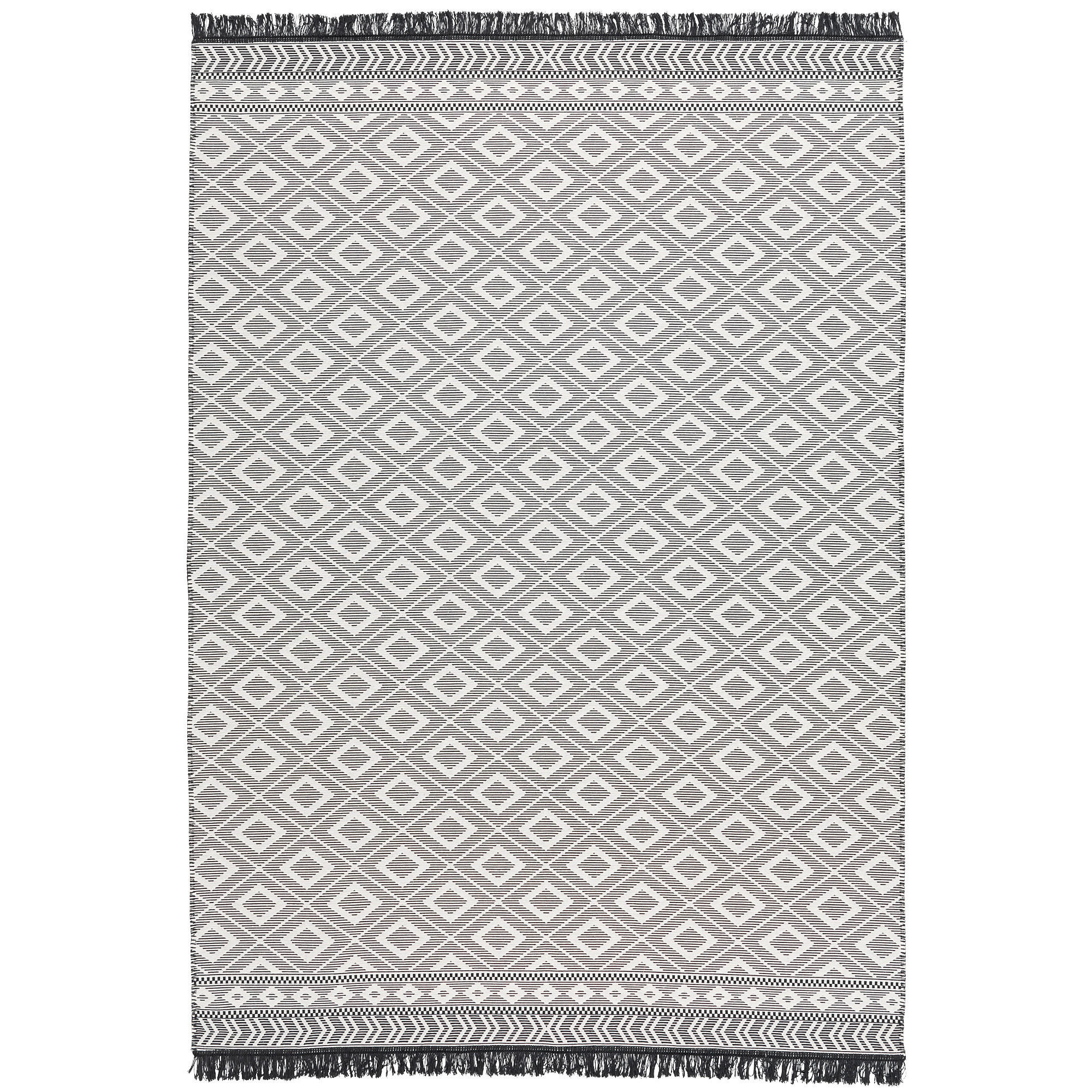 TEPPICH BEIDSEITIG ETHNO KELIM MODERN - Anthrazit, Textil (140/200cm) - Pergamon