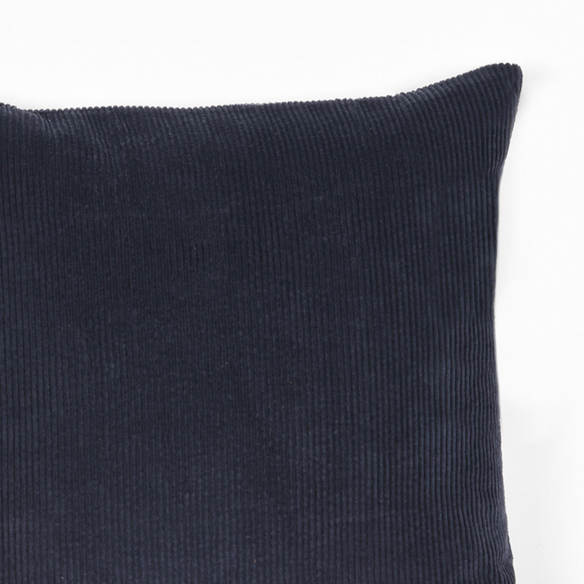 DEKOKISSEN Rippe Blau 15/45/45 cm - Blau, Textil (45/15cm) - LABEL51