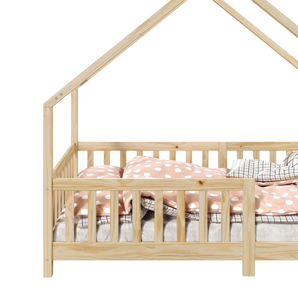 HAUSBETT CORA 90x200 cm natur - Naturfarben, Holz (96/158/206cm) - IDIMEX