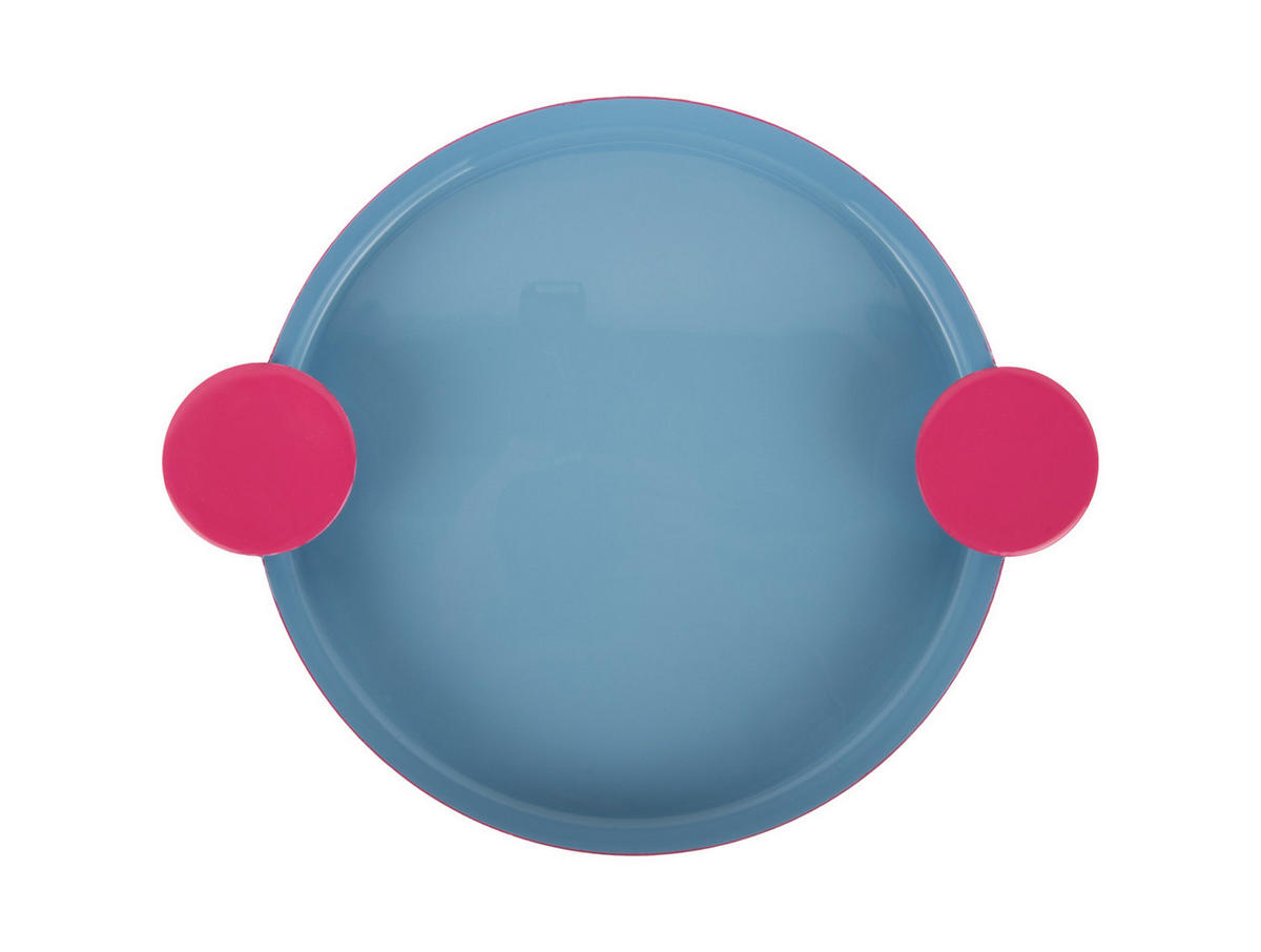 SERVIERTABLETT Double Funky 32/25/3 cm - Blau, Metall (25/3/32cm) - Present Time