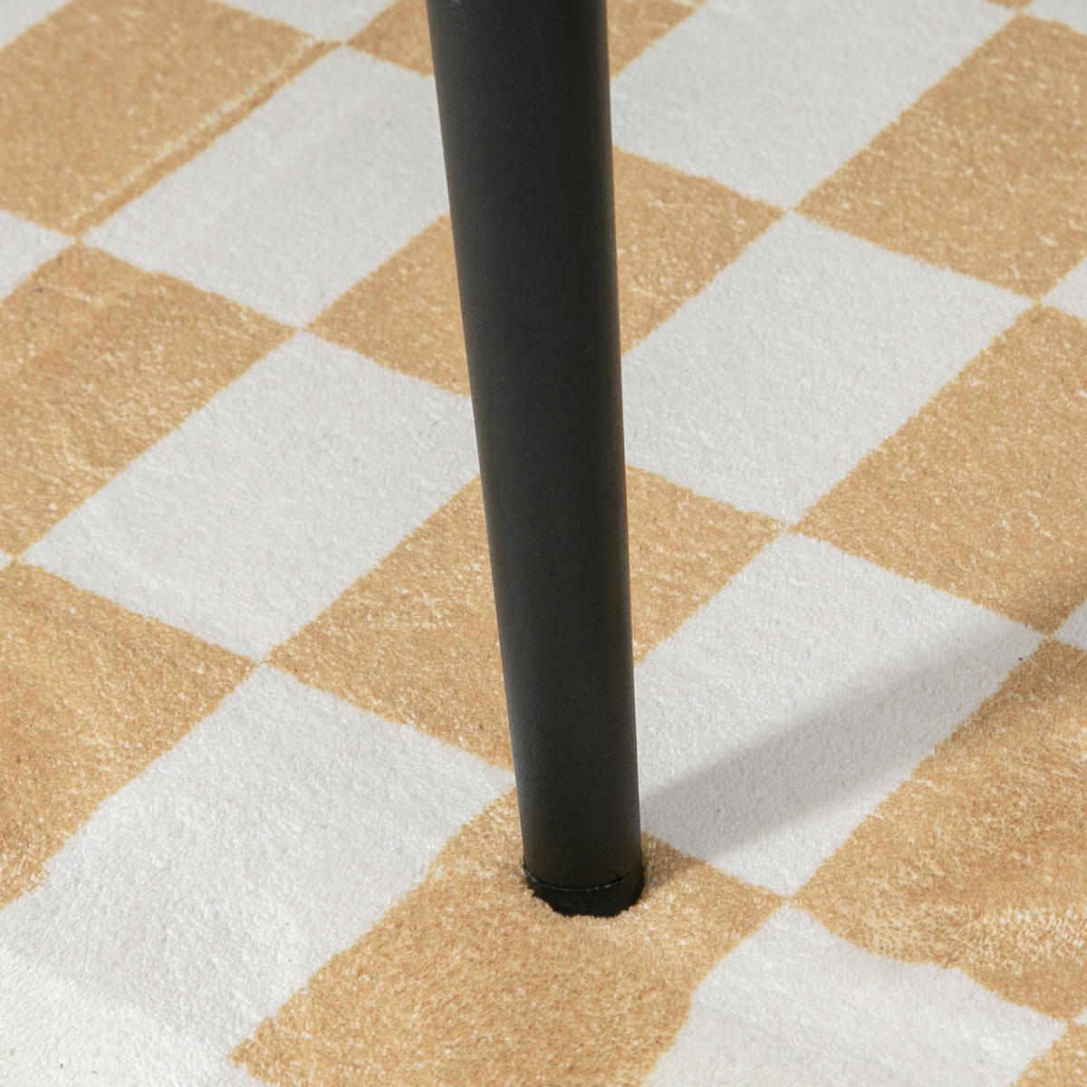 HOCKER DE-07197 in Teddy-Optik Beige - Beige, Textil/Metall (42/44/42cm) - ComfortXL