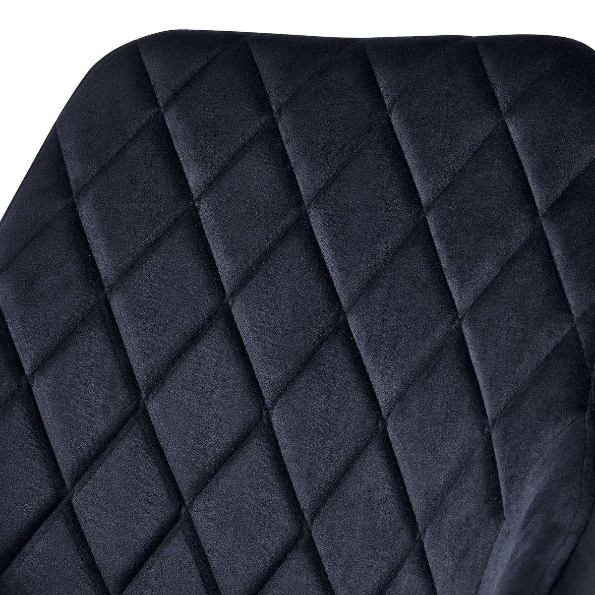 ESSZIMMERSTUHL MASON Samt 2er Set Schwarz - Schwarz, Textil (58/85/60cm) - SVITA
