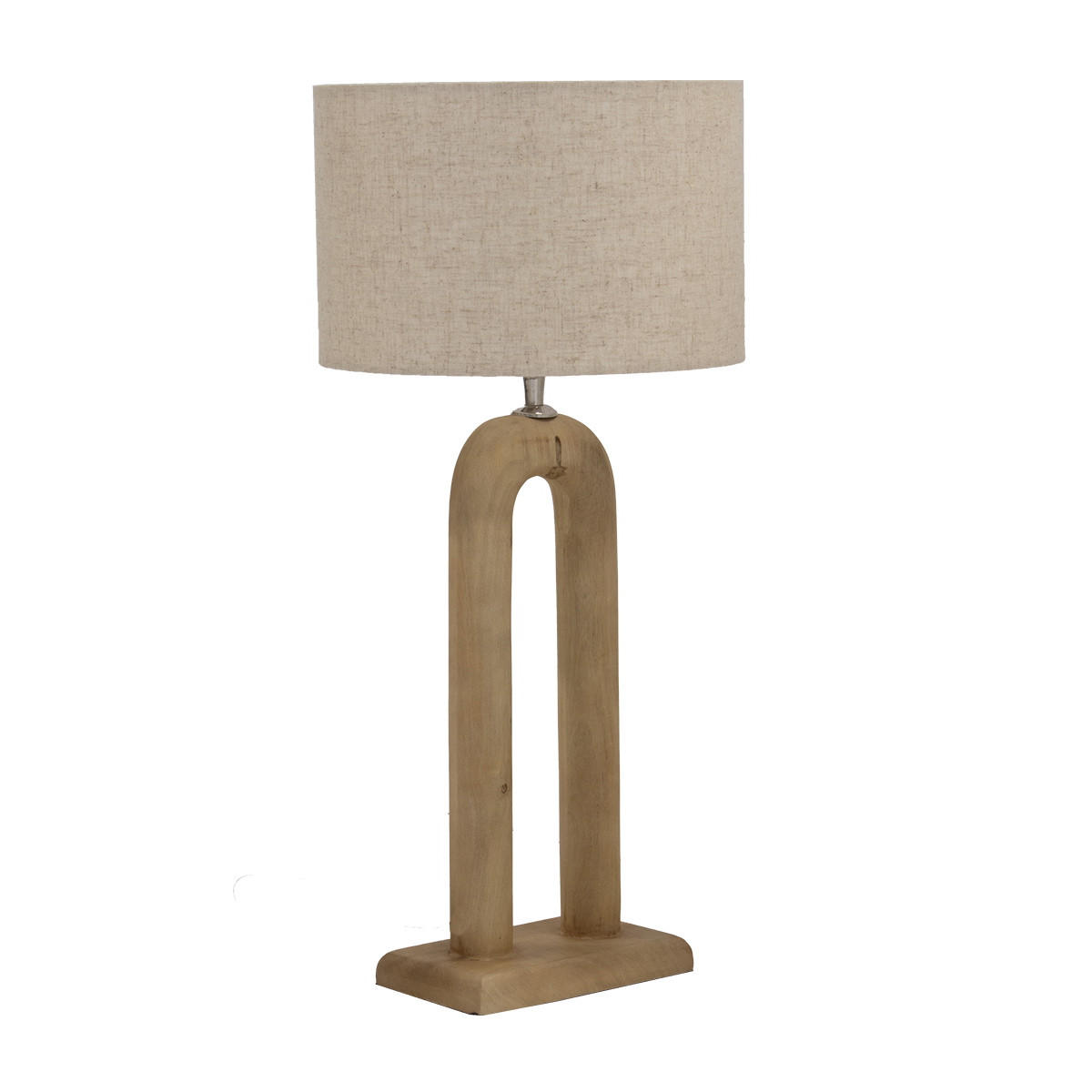 TISCHLAMPE aus Mangoholz 80cm, natürlich - Braun, Holz (38/38/83cm) - Giga Meubel