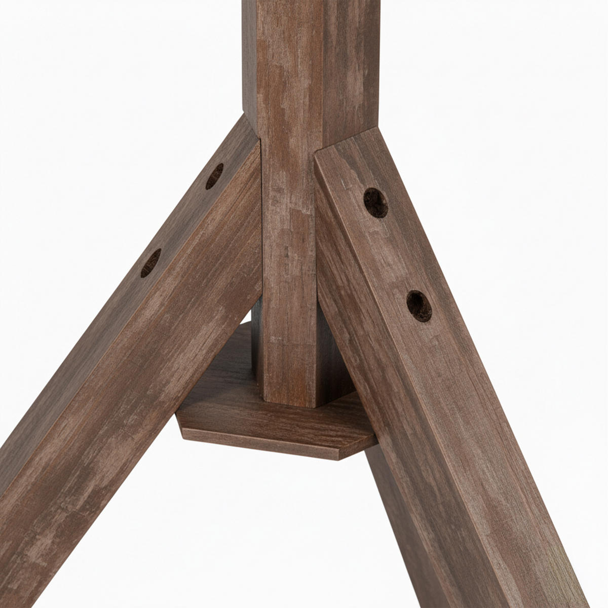 VOGELFUTTERHAUS - Braun, Holz (66/137/59cm) - Relaxdays