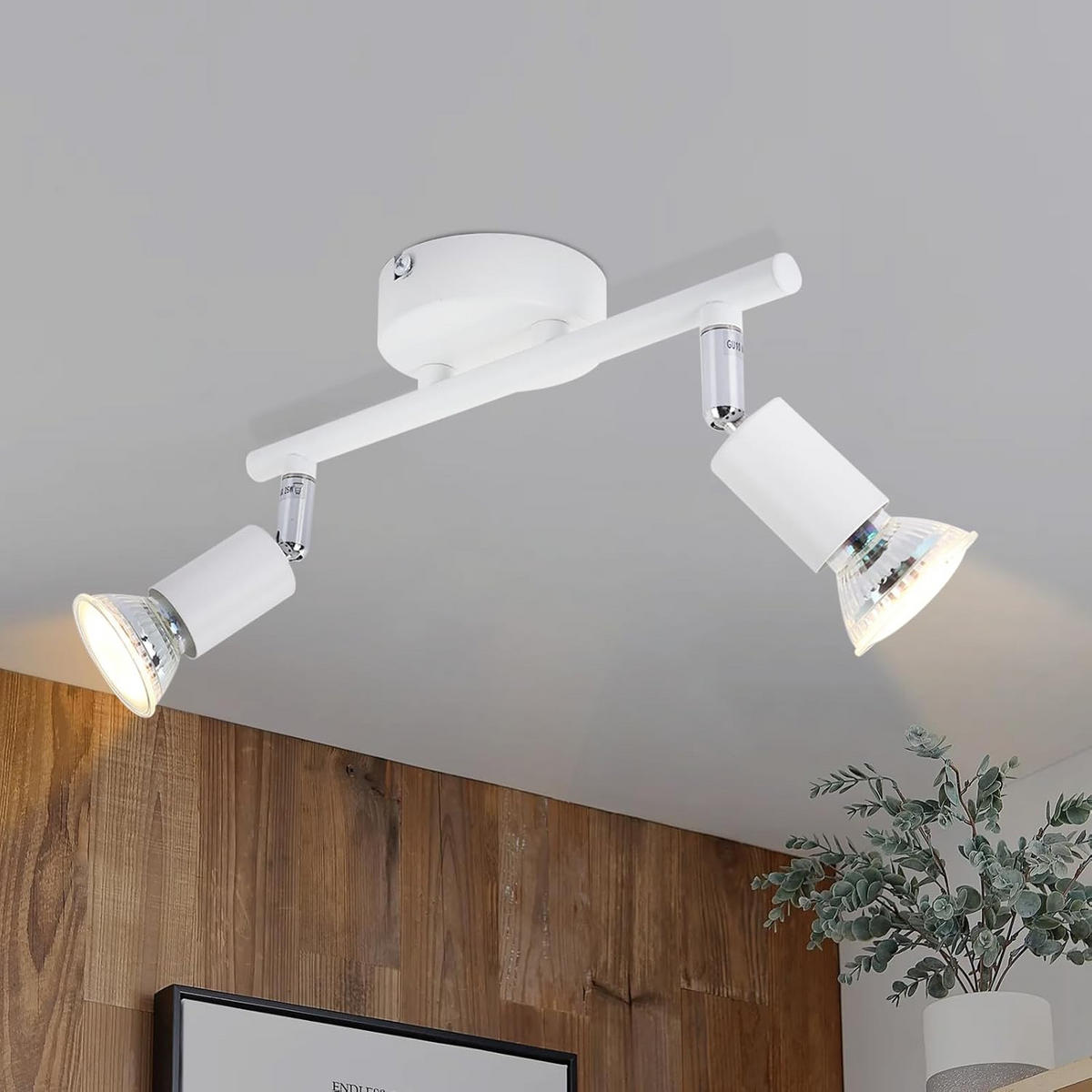 STRAHLER Gemeinschaft 2-flammig 25/8/13.5 cm - Weiß, Metall (41/12/17.5cm) - ZMH