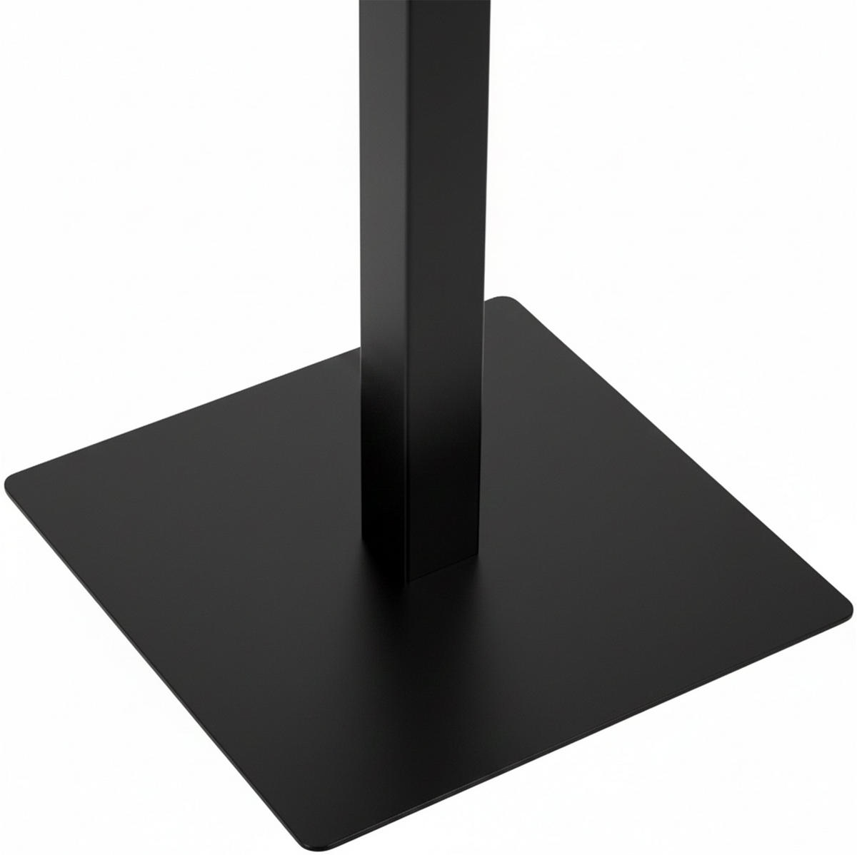 STEHTISCH eckig 60/60/110 cm Holz Schwarz/Schwarz - Schwarz, Holz/Metall (60/60/110cm) - CLP