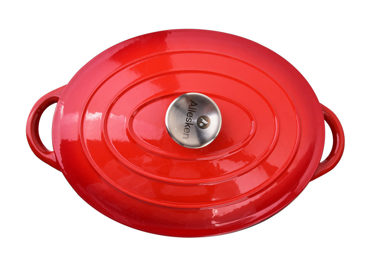 KOCHTOPF Rodel Rot 38/38/30 cm Metall - Rot, Metall (38cm)