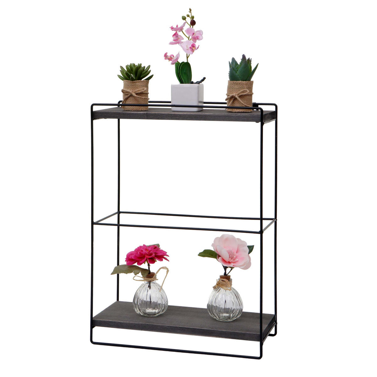 WANDREGAL Grau - Grau, Holz (35/50/17cm) - MCW