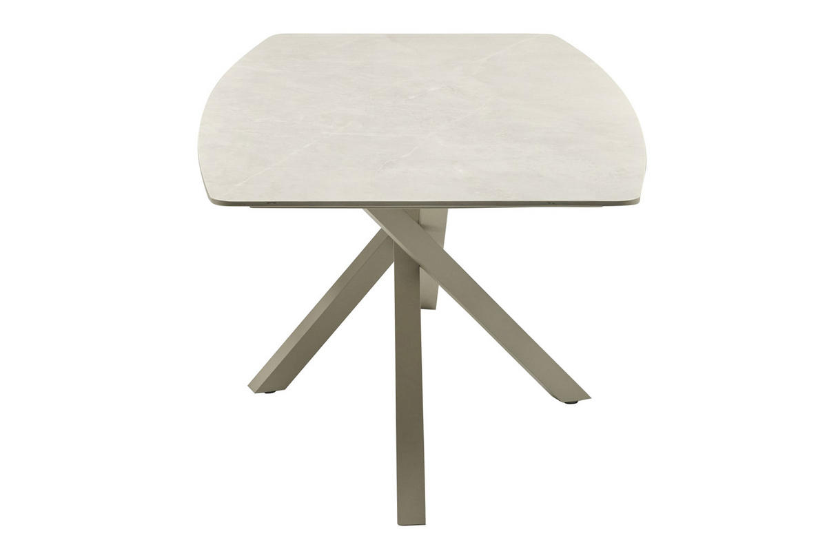 GARTENTISCH Concord 220x100x75cm, Stein, Taupe - Taupe, Stein (100/220/75cm) - dasmöbelwerk
