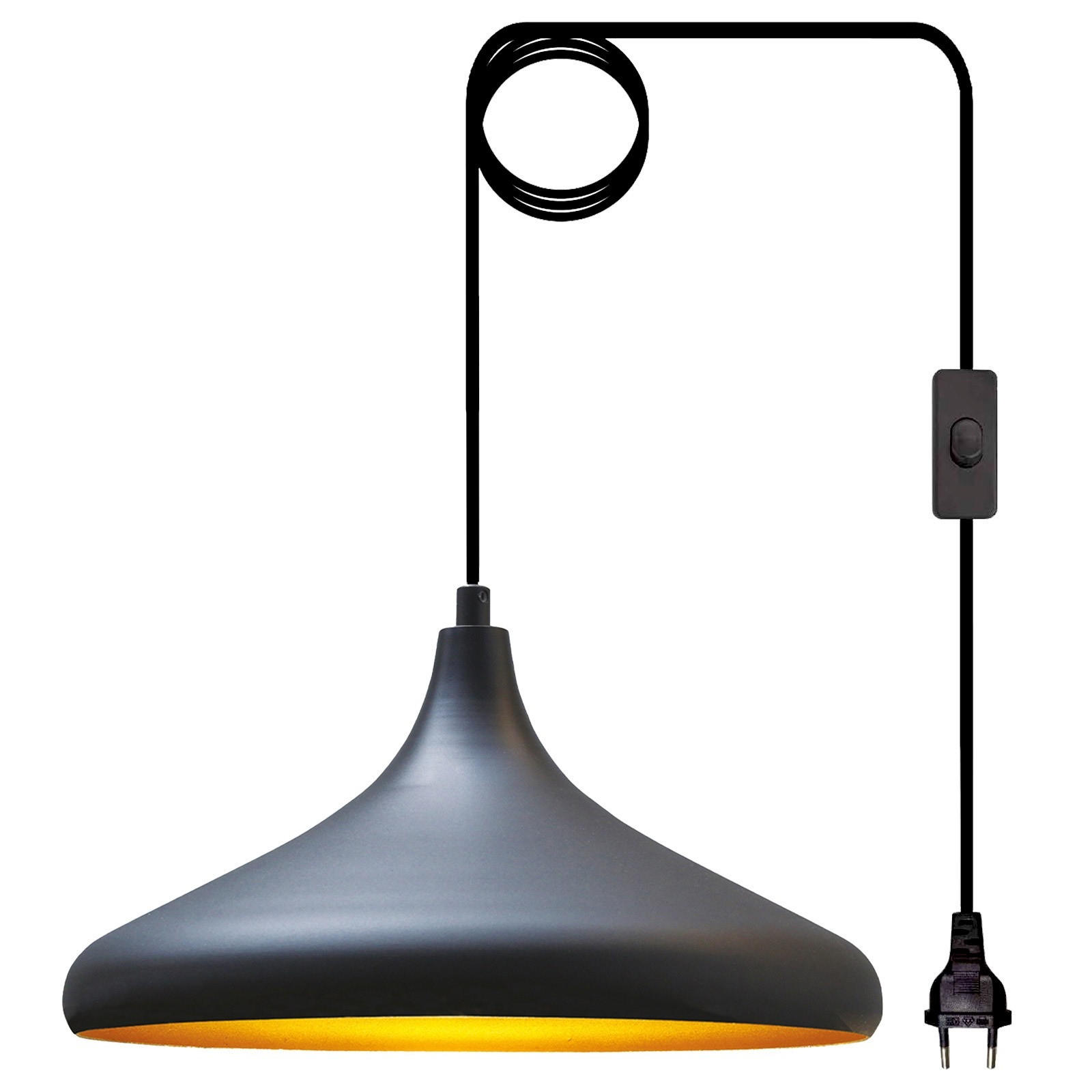 PENDELLECUHTE Plugra - Schwarz, Metall (35/35/20cm) - Bamyum