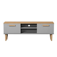 TV STOLÍK Denver Sivá - sivá, kompozitné drevo (35/47/120cm) - Petits-meubles