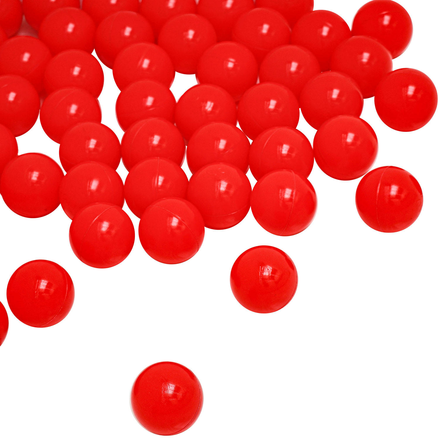 BÄLLEBAD-BÄLLE 50 Stück, Rot, 5.5 cm - Rot, Kunststoff (5.5/5.5/5.5cm) - Littletom