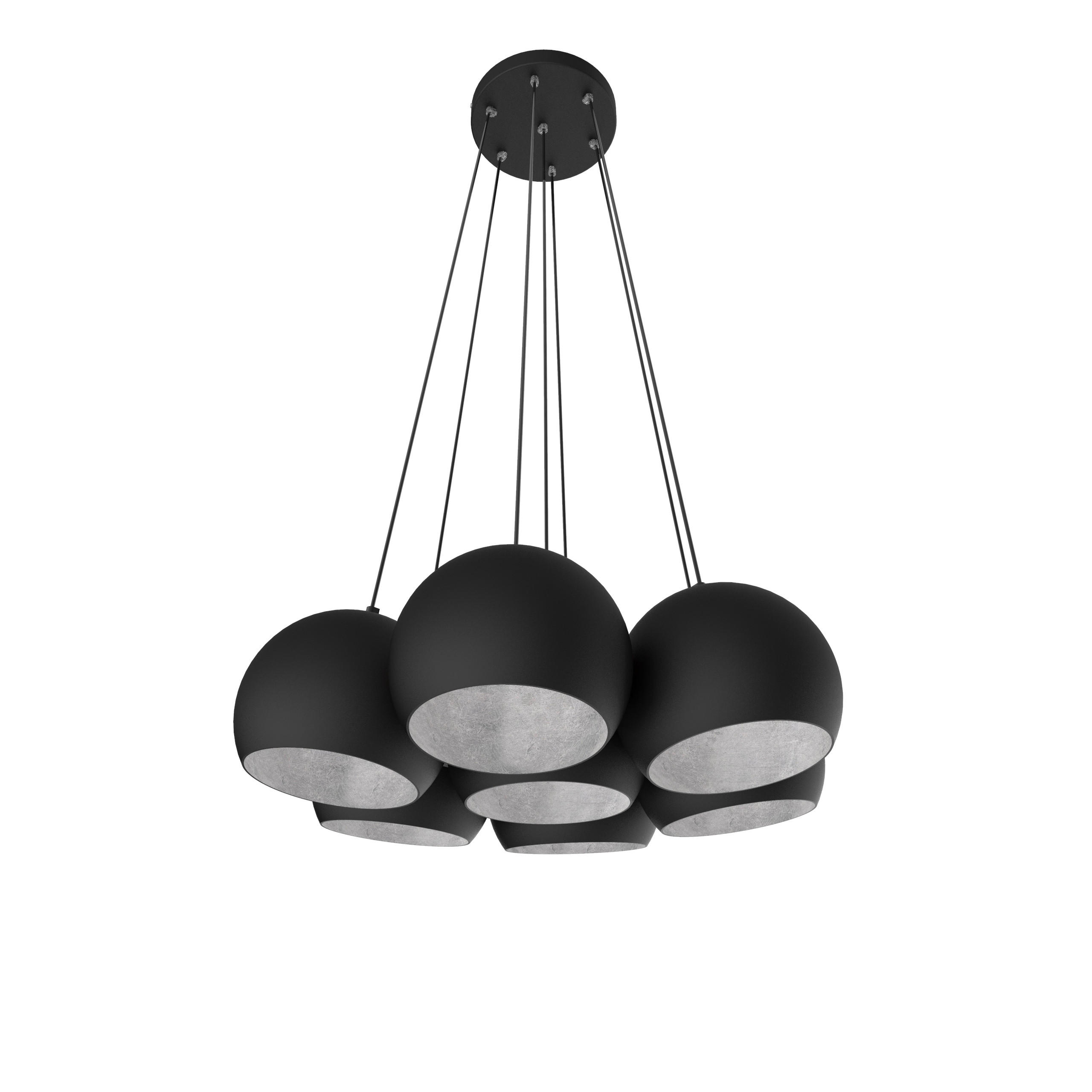 HÄNGELEUCHTE - Schwarz, Metall (25/25/20cm) - Lumicom