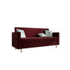 SOFA MELISA mit Schlaffunktion RIVIERA 59 mit Stauraum - Dunkelrot, Textil (87/95/216cm) - Bedante