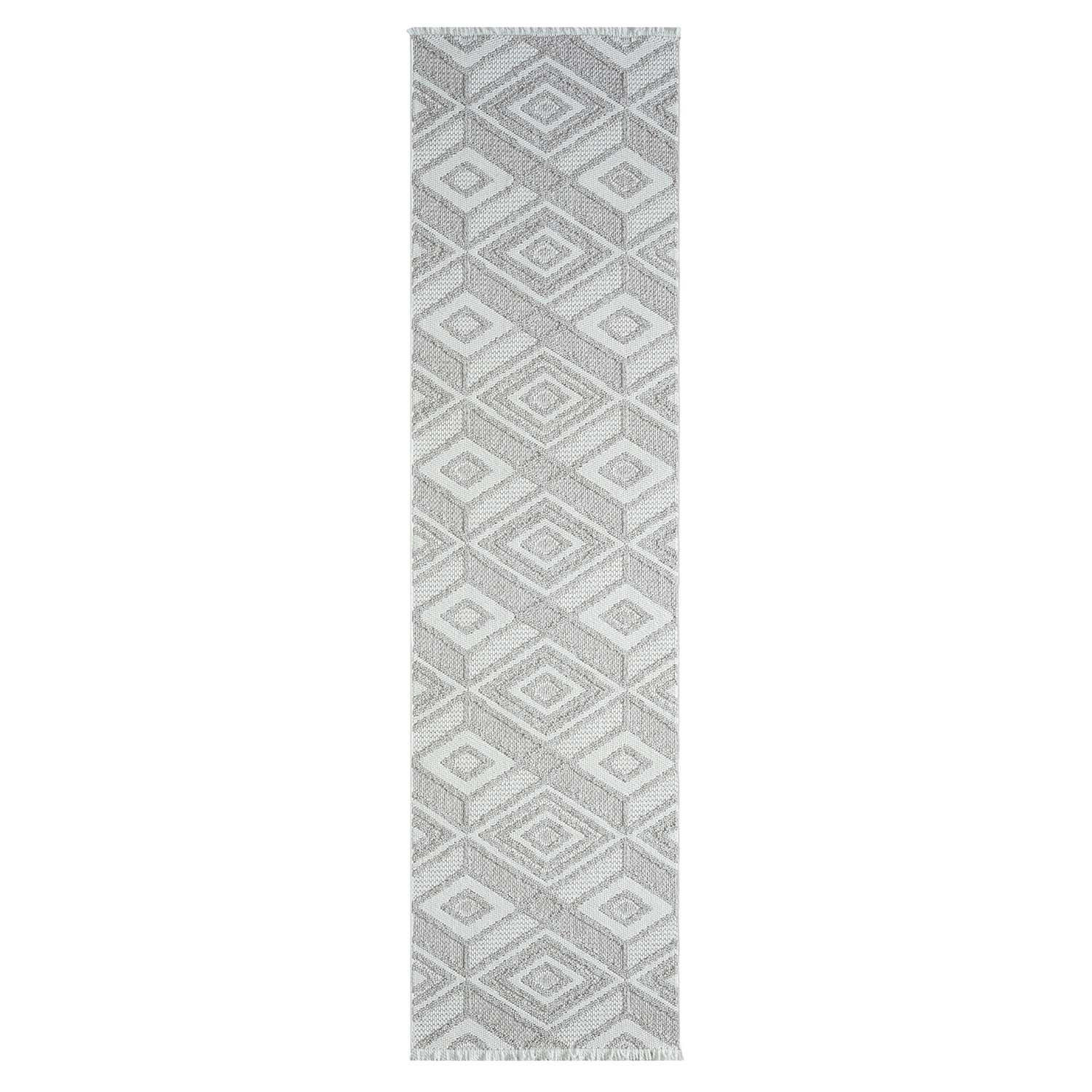 KURZFLOR-TEPPICH Lindo 8875 Beige 80x300 cm - Beige/Grau, Textil (80/300cm) - carpet city