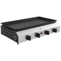 PLANCHA DE-18614 4 Brenner, 9,6 kW - Silberfarben, Metall (44.5/19/77cm) - ComfortXL