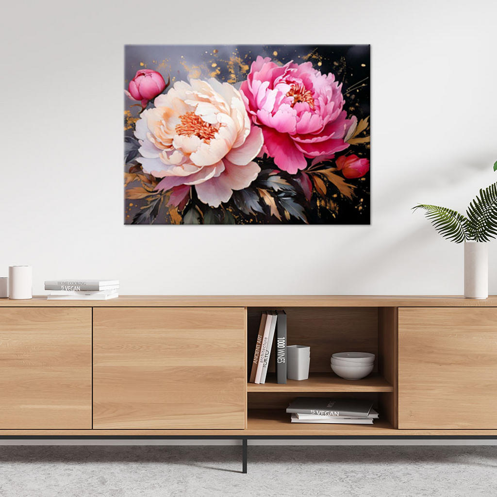 Thumbnail - Feeby Leinwandbild, Rosa, Textil, Baum/Pflanze/Natur, Rechteckig, 120x80 cm, Bilder und Zubehör, Wandbilder, Leinwandbil...