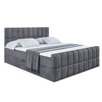 BOXBETT MIAMI-Z - 120x200 cm - H3 - Dunkelgrau - Dunkelgrau, Holzwerkstoff (120/200cm) - ALTDECOR