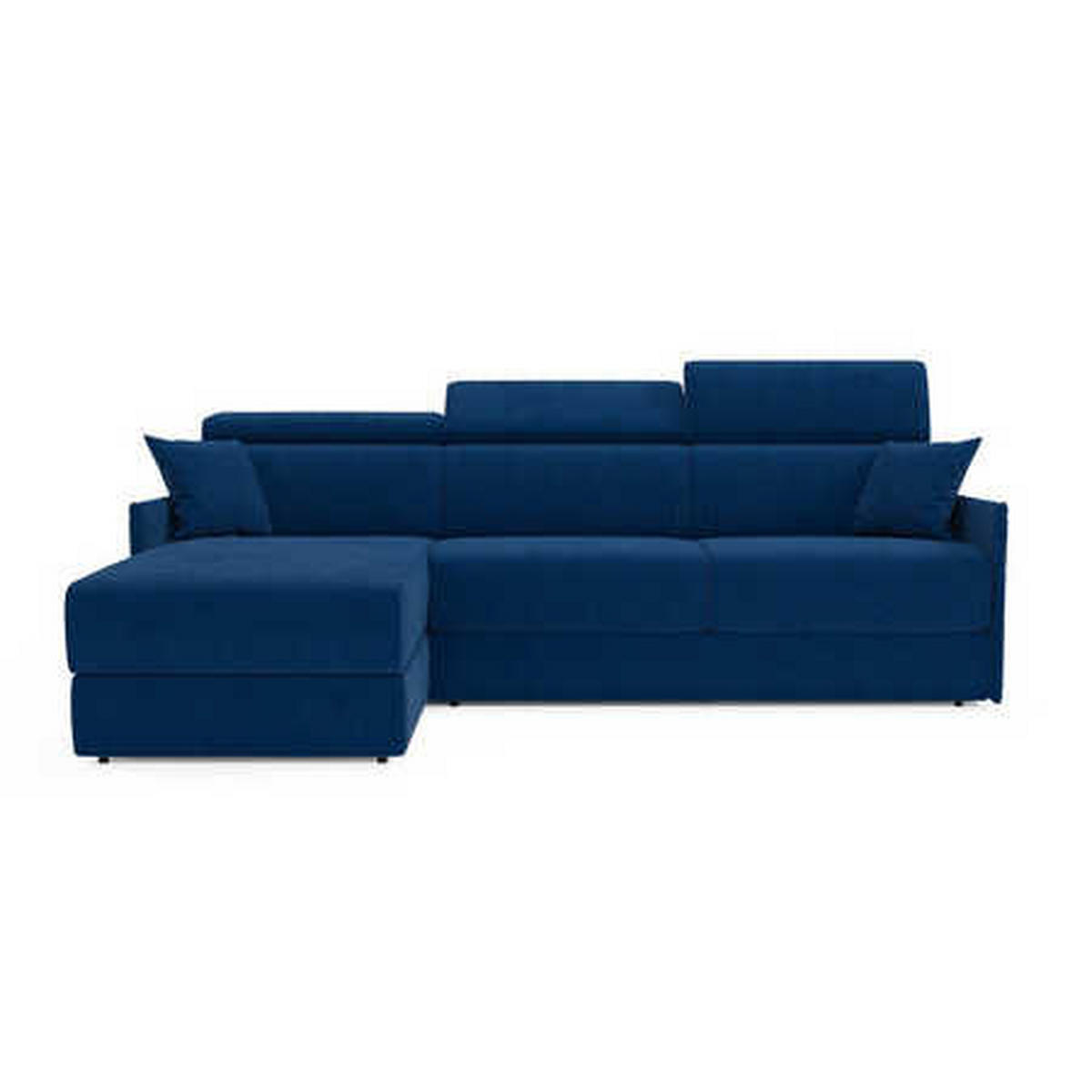 ECKSOFA Miryam - Blau, Metall (252/98cm) - Divani.store