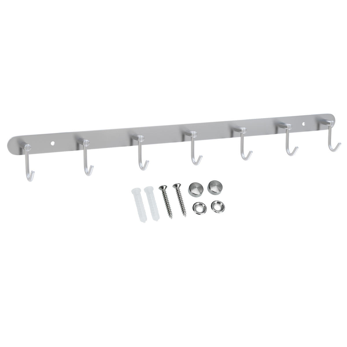 GARDEROBENLEISTE 54/5.5/5.5 cm - Silberfarben, Metall (5.5/5.5/54cm) - Intirilife
