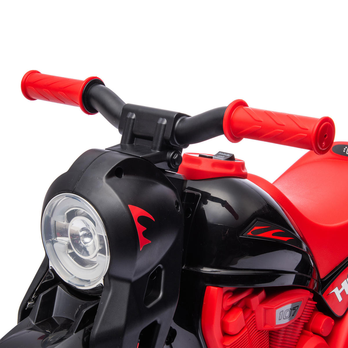 ELEKTRO-MOTORRAD DE-13093 Blubberfunktion Rot - Rot, Kunststoff (80/36/43.5cm) - ComfortXL