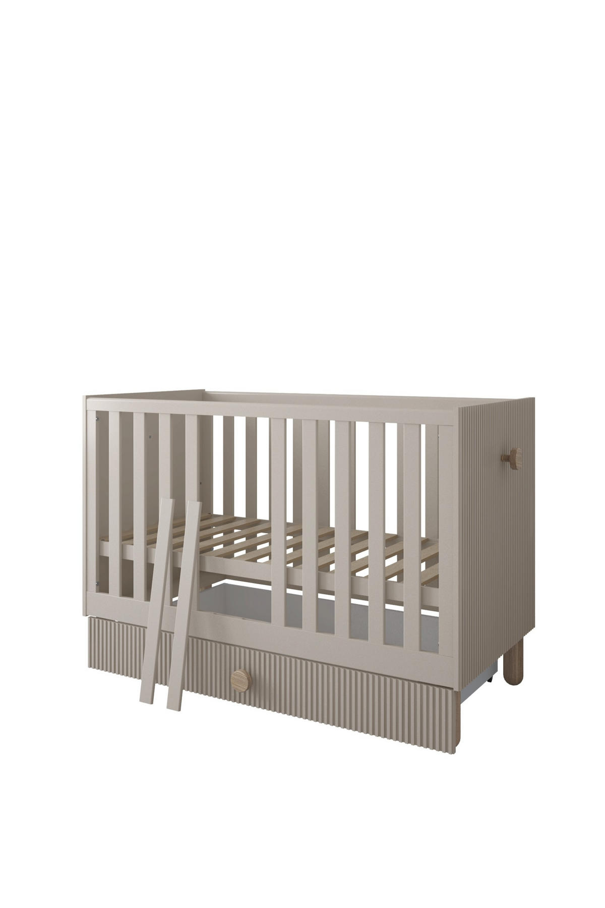 BABYBETT Bebella - Mintgrün, Naturmaterialien (60/120cm) - kiki design