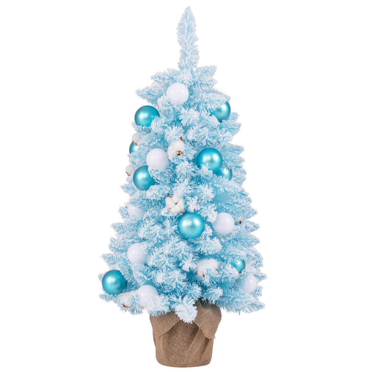 WEIHNACHTSBAUM Mini Blau - Blau, Kunststoff (90cm) - COSTWAY