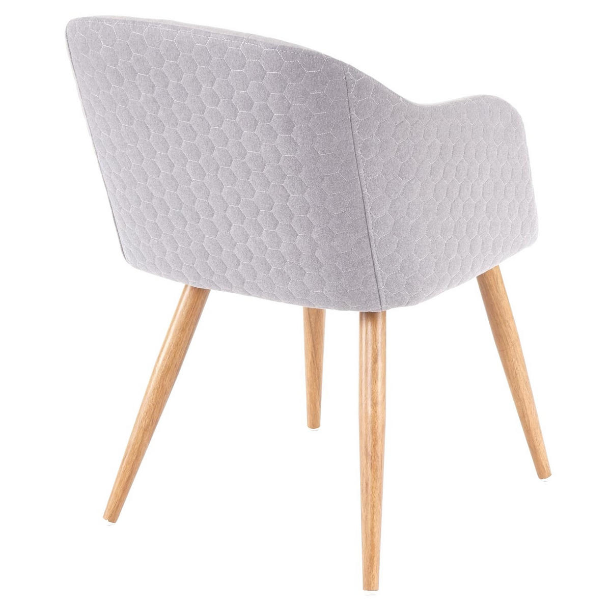 ESSZIMMERSTUHL Grau 2er-Set - Hellgrau/Grau, Textil (53/78/60cm) - MCW