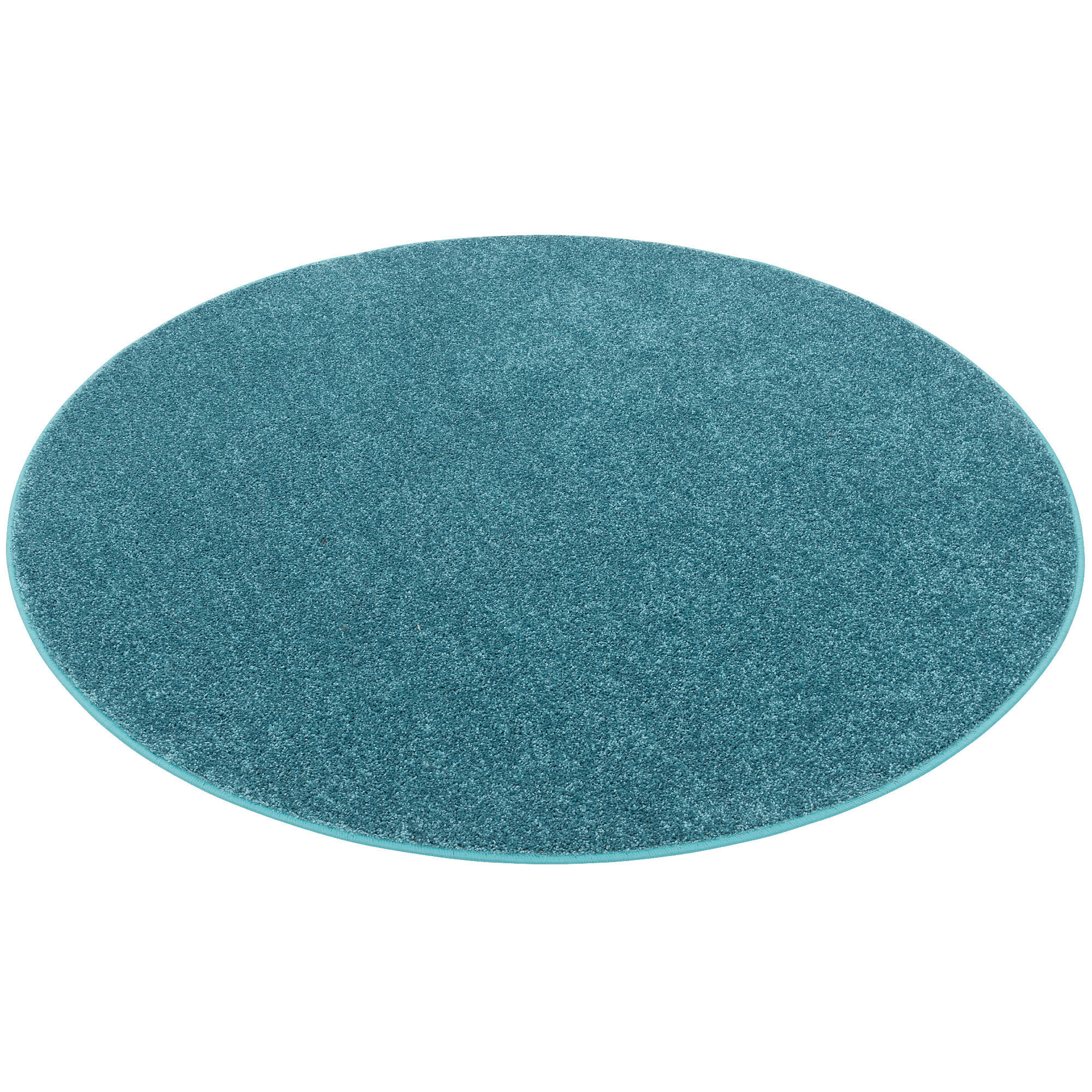 Thumbnail - Snapstyle Hochflor, Petrol, Textil, Rund, 160x160 cm, Teppiche & Böden, Teppiche, Hochflorteppiche & Shaggys