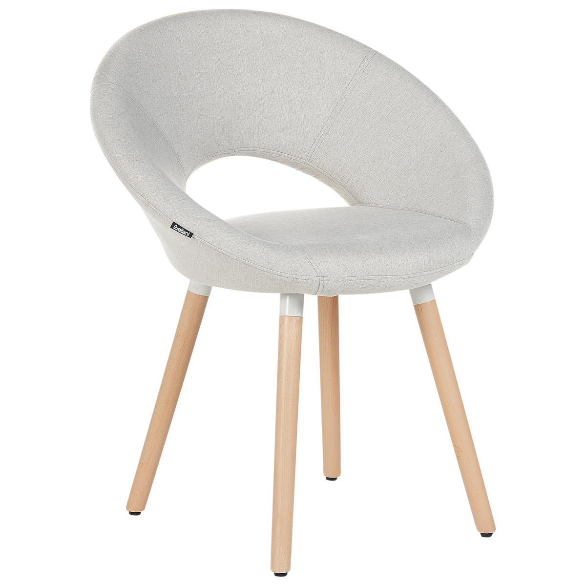 JÍDELNÍ ŽIDLE sada 2 ks čalounění Šedá Roslyn - šedá, dřevo/textil (66/80/45cm) - Beliani