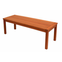 HOCKERBANK Solano 120 cm - 2-Sitzer - Eukalyptus - Braun, Holz (120/45/40cm) - TPFGarden