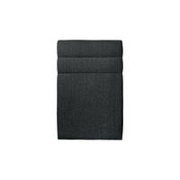 KOPFTEIL Modell Linien – Schwarzer Bouclé-Stoff 90 cm - Beige/Schwarz, Holz (90/120/10cm) - Sommeil de Plomb