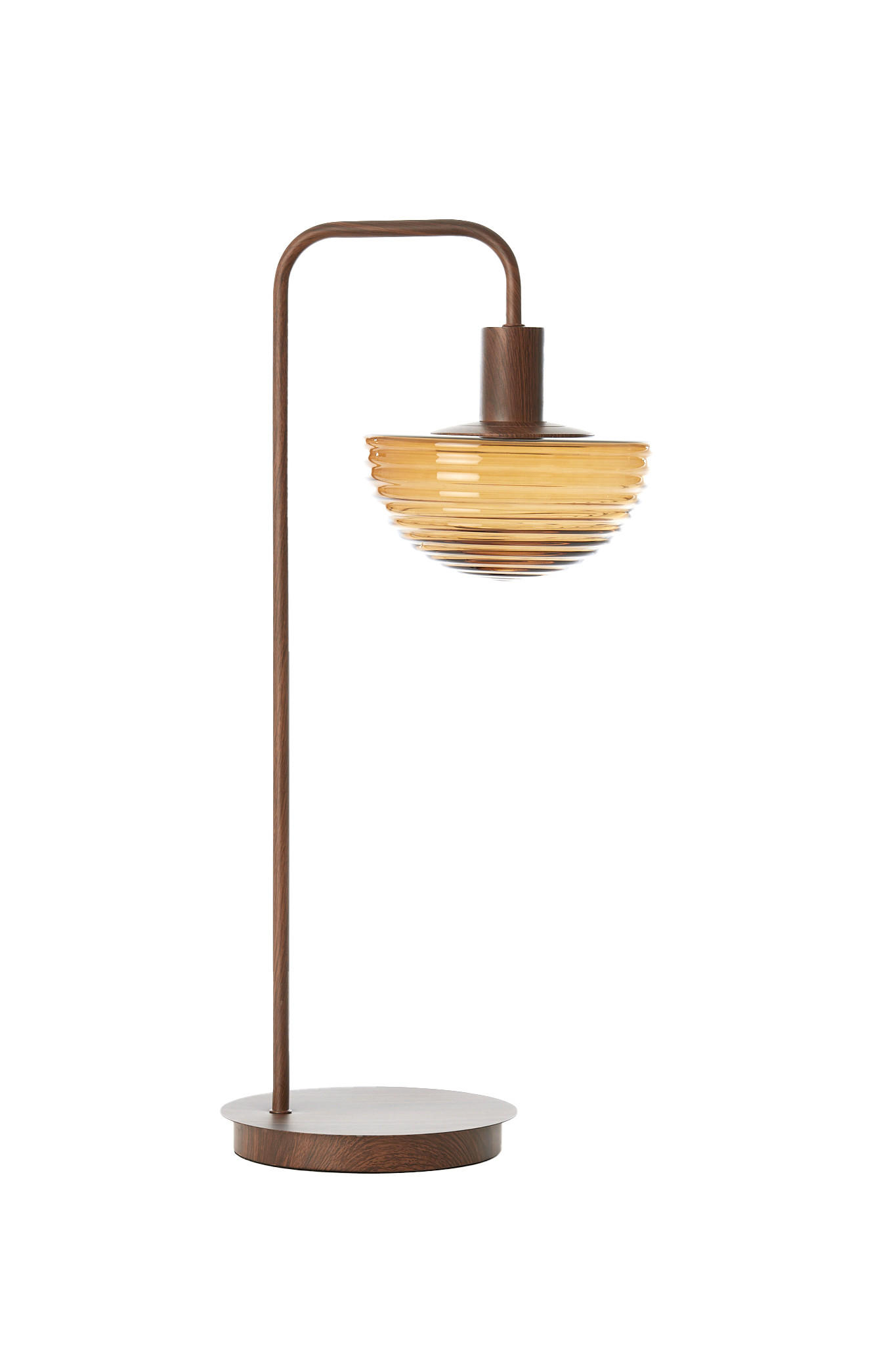 TISCHLAMPE Baylie Braun Ø30/61 cm - Braun, Metall (30/20/61cm) - Light & Living