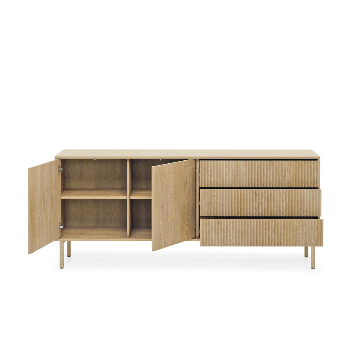 KOMMODE Viola - Beige, Holzwerkstoff (187.1/79.8/39.5cm) - Pillovely