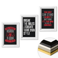 WANDBILDER 3er-Set - 20x30 cm Weißer Rahmen - Motivation, Training, Selbstentwicklung - Weiß, Kunststoff (20/30cm) - ArtPrintCave