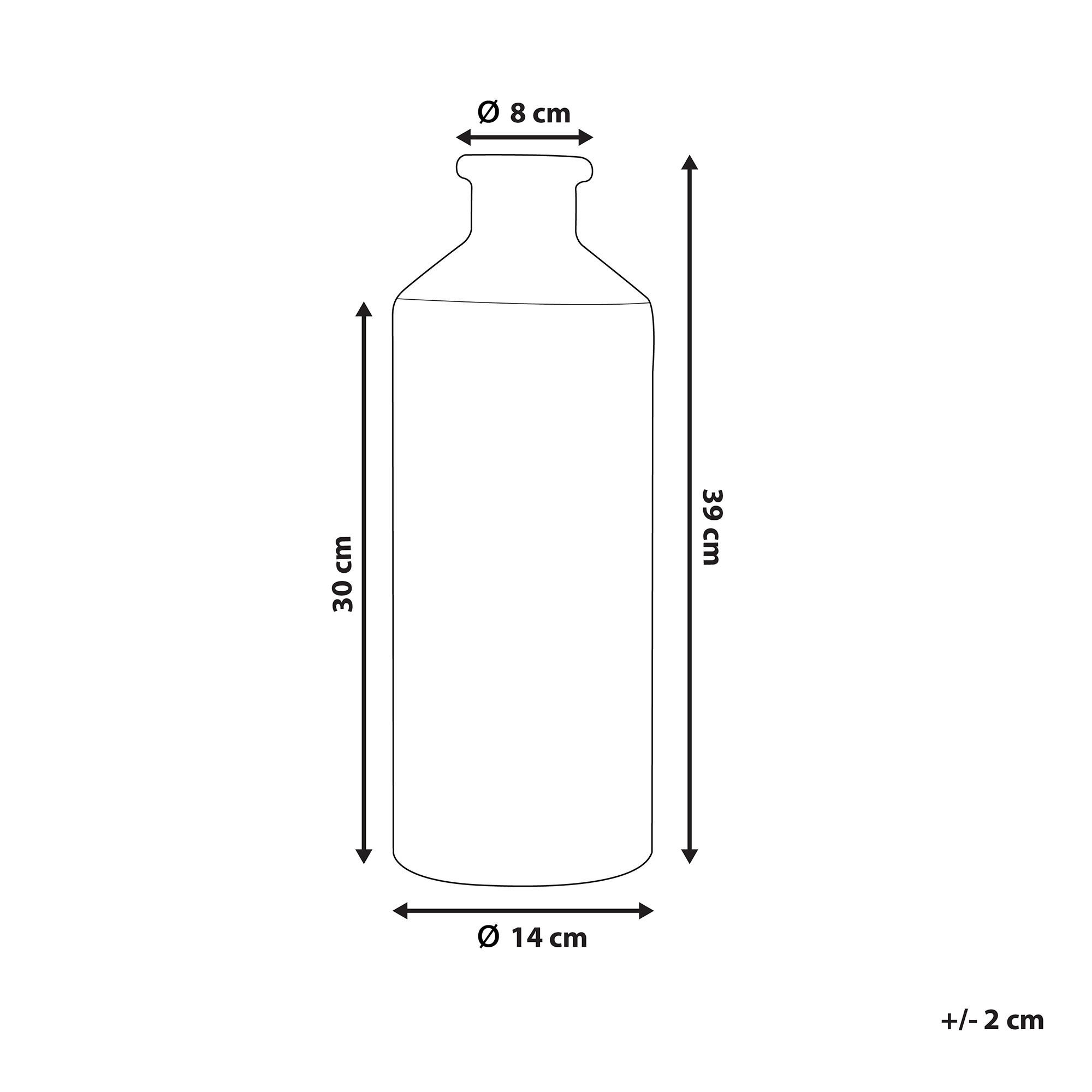 Thumbnail - Beliani Dekovase, Schwarz, Stein, 39 cm, Dekoration, Vasen, Keramikvasen