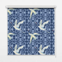 VNÚTORNÁ roleta - okenná roleta - roleta - 100x100 cm - Volavky - biela, plast (100/100/0.5cm) - TULUP