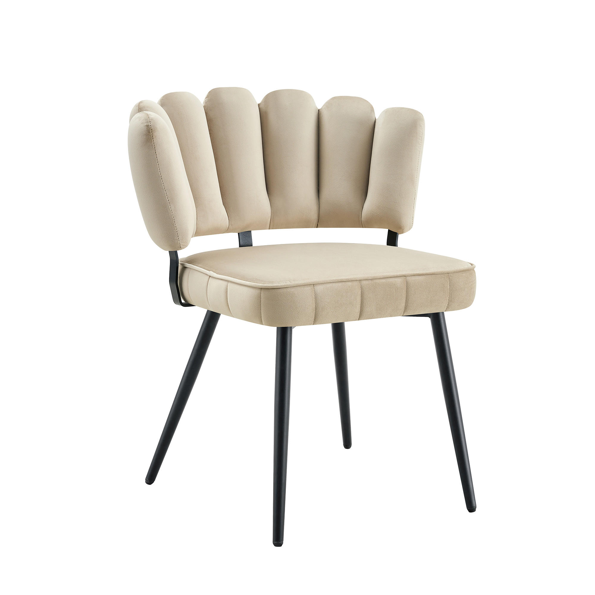 STUHL-SET DE-36559 2 Stück mit Metallbeinen Grau - Hellbraun, Metall (48/80/60cm) - ComfortXL