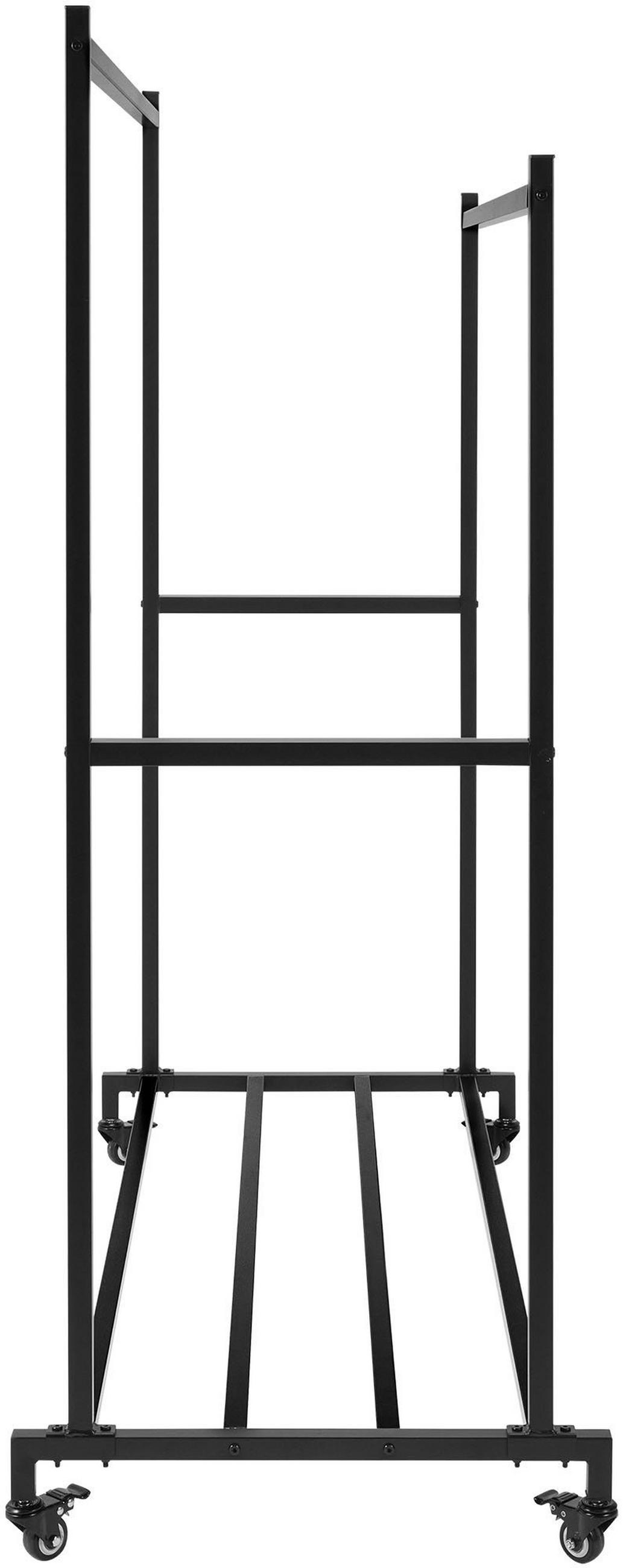 KLEIDERSTÄNDER Leo 150x62x160cm Metall Schwarz Kleiderstange - Schwarz, Metall (150/160/62cm) - DELUKE