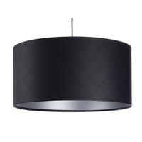 HÄNGELEUCHTE Schwarz 60/30 cm - Silberfarben/Schwarz, Kunststoff (60/1.1/30cm) - ONZENO