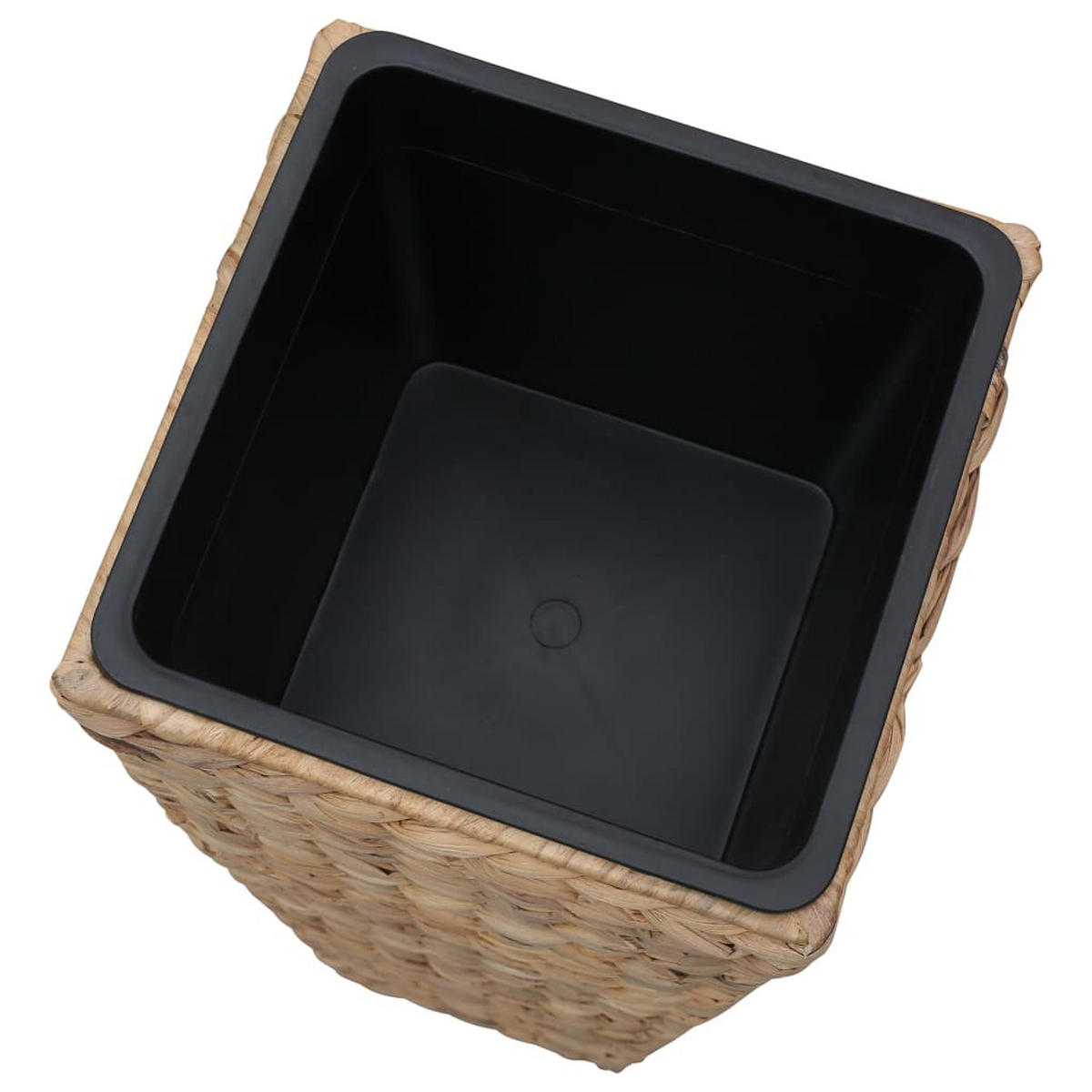 BLUMENKÜBEL 3er Set Wasserhyazinthe Braun - Braun, Naturmaterialien (30/80/30cm) - vidaXL
