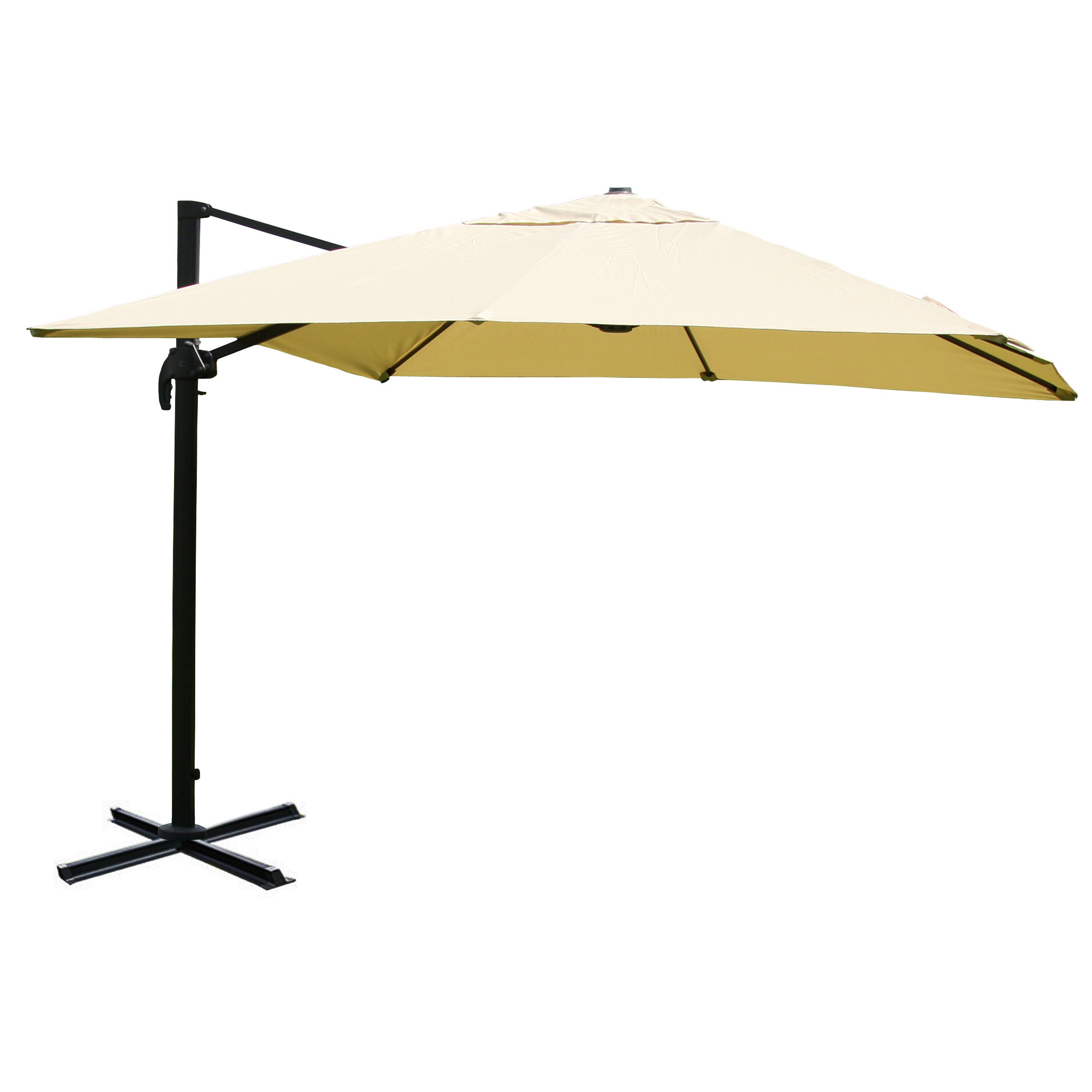 AMPELSCHIRM I Cremeweiß 300/300 cm - Weiß, Textil (360/300cm) - MCW
