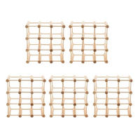 WEINREGAL Vinotega Mod 36x36x24 cm 5x 9 Flaschen Massives Eichenholz Geölt - Hellbraun, Holz (180/36/24cm) - PROREGAL