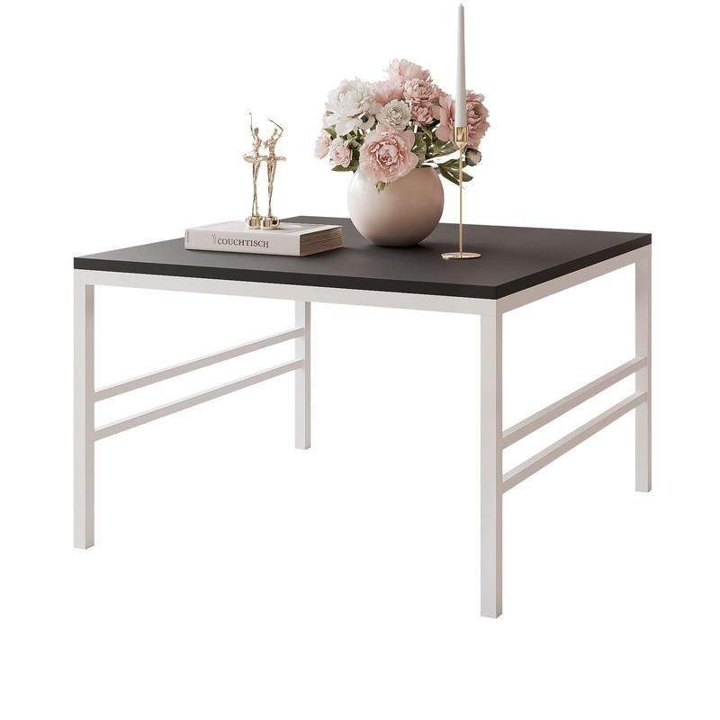 Idohome Couchtisch Schwarz 70x46x70 cm