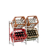 GETRÄNKESKISTENSTÄNDER Lenny - 4er Set - chrom - Chromfarben, Metall (91/31/75cm) - TPFLiving