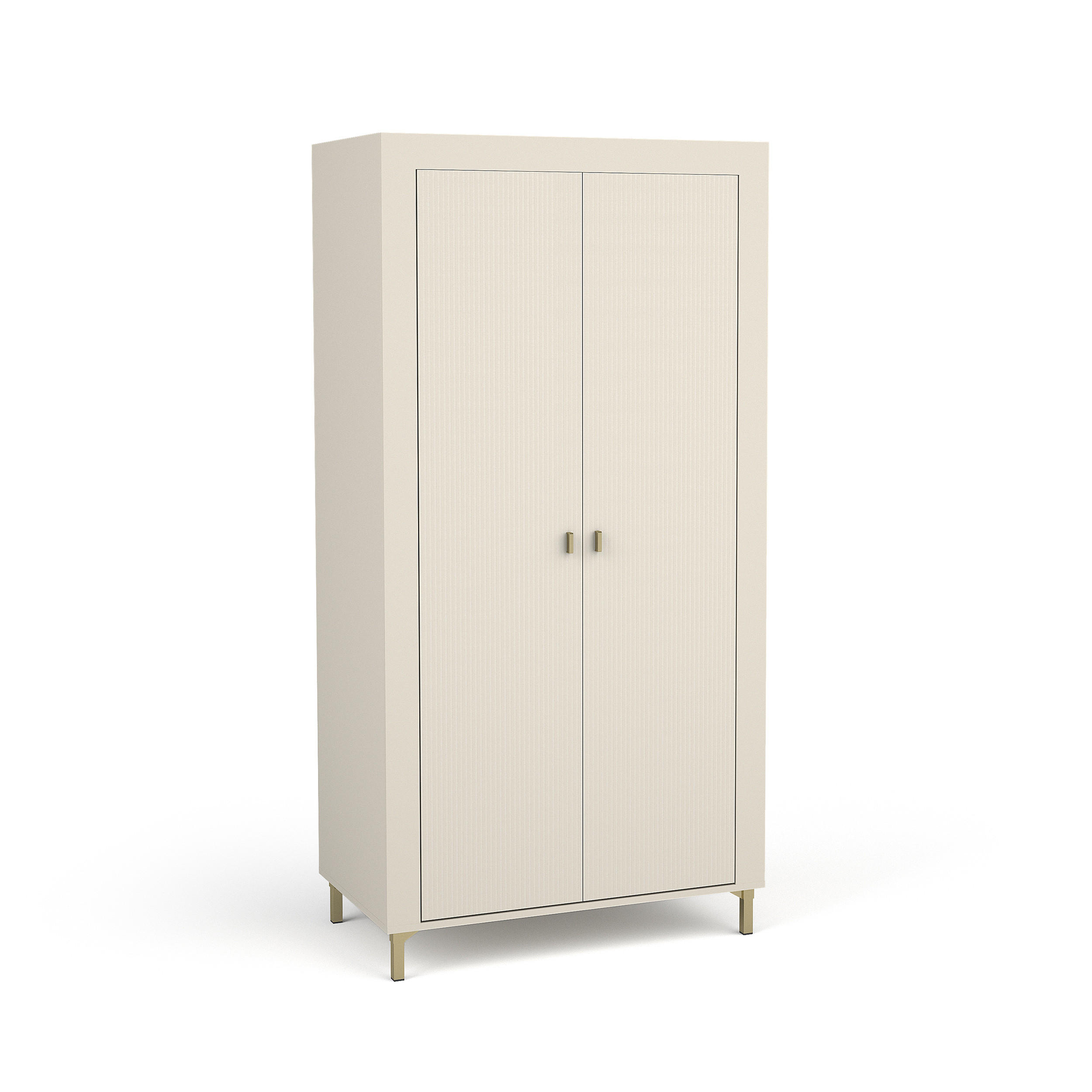 DREHTÜRENSCHRANK Monta mit 2 Türen, Kaschmir - Kaschmir, Holzwerkstoff (97/194/56cm) - Beautysofa