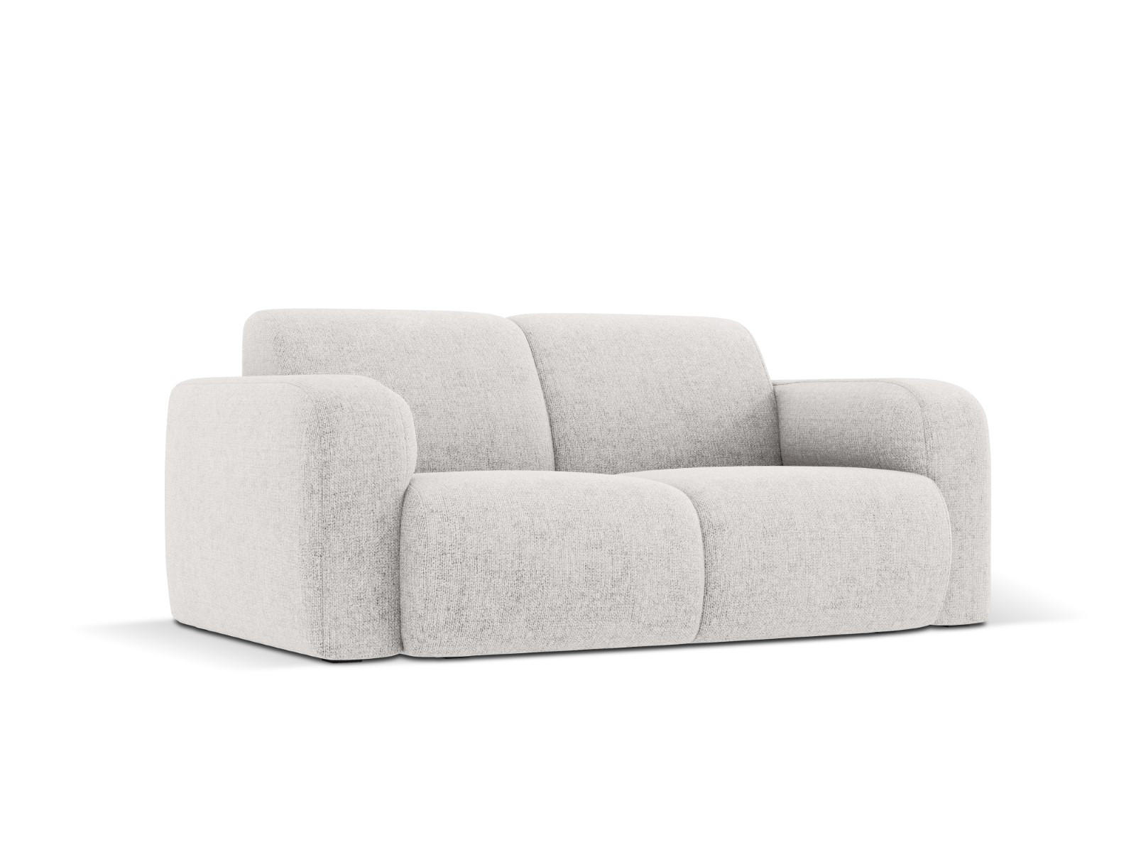 SOFA Molino aus Chenille-Stoff hellgrau 2 Sitzplätze - Hellgrau, Textil (95/72/170cm) - Micadoni